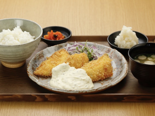 アジフライ定食